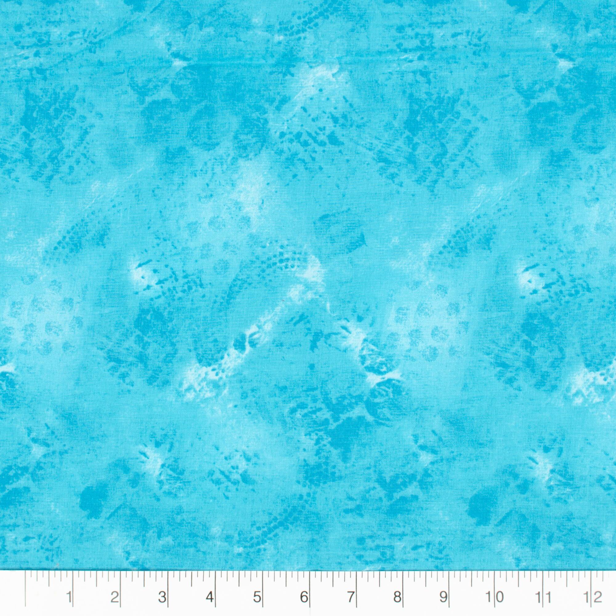 Fabric Editions Texture Turquoise Cotton Fabric